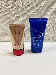 未使用 SHISEIDO PRIOR 下地 ORBIS サンクリーム 2点セット格安出品