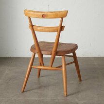 IZ75026F★超レア ERCOL スタッキングチェア 英国 ヴィンテージ ダイニングチェア 無垢材 エルム ブナ 木製 イス 椅子 アーコール イギリス_画像4