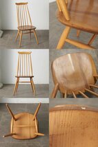 IZ73426N★ERCOL ヴィンテージ ゴールドスミスチェア 英国 アーコール エルム ダイニングチェア ウィンザーチェア 木製 椅子 ビンテージ_画像6