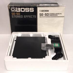 РЕДКАЯ ОРИГИНАЛЬНАЯ КОРОБКА С BOSS SE-50 STREO EFFECTS PROCESSOR ЭФФЕКТОРНЫЙ ПРОЦЕССОР