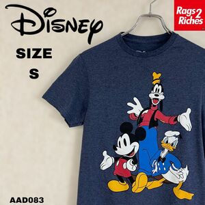 ミッキーマウスグーフィーグーフドナルドダック ディズニー プリント Tシャツ