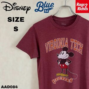 Disney ×Blue84バージニアテック・ホーキーズ ミッキーマウスTシャツ
