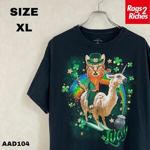 ST PATRICK’S DAY LUCKY CAT プリントTシャツ