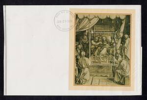 Art hand Auction (Picture WA33) Painting Dürer Death of the Virgin Mary, antique, collection, stamp, postcard, south america