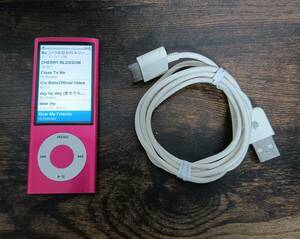 Apple ipod nano アイポッドナノ 第5世代 16G A1320 ピンク ケーブル付き