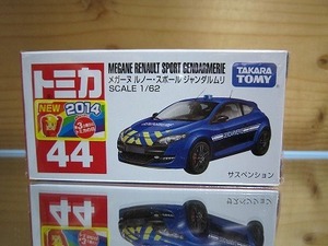 358 絶版・希少 トミカ No 44 メガーヌ ルノー・スポール ジャンダルムリ 2014 ＮＥＷシール付 