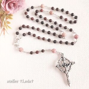 ☆ブラッドストーン&ロードナイト ロザリオ☆ ~Bloodstone~