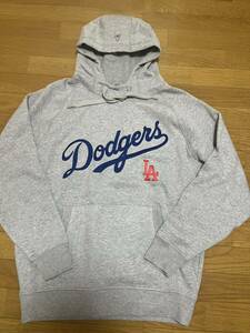 【L】Antigua アンティグア MLB ロサンゼルス ドジャース LA Dodgers パーカー グレー　VICTORY ロイヤル 大谷翔平 山本由伸