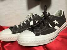 ◆CONVERSEコンバース　キャンバスワンスター　ライトブラウン29センチ　used_画像1