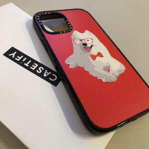 CASETiFY ケースティファイ　新品iPhoneケース　インパクトケース　可愛い犬　プリント　