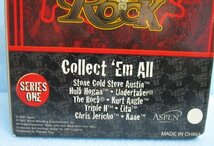◎ ザ・ロック WWFランブルヘッズ　THE Rock RUMBLE HEADS　発送現物画像です。　フィギュア プロレス 格闘技　箱にダメージ有り　①_画像8
