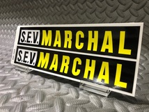 マーシャル SEV MARCHAL ステッカー 正規品 検）Marshall セブ シビエ ルーカス ピア PIAA ロゴ CIBIE 角 デカール 凸_画像1