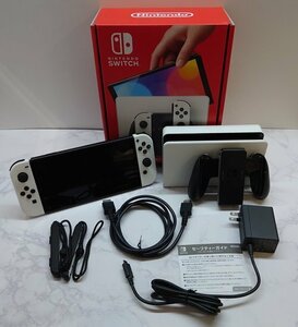 #[ used ] nintendo * Nintendo switch have machine EL model body *Nintendo Switch Joy-Con(L)/(R) white * -34-