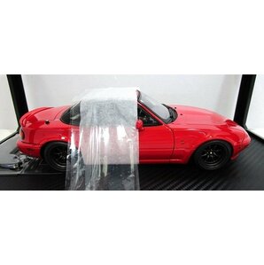 ■ignition model 1/18 Mazda Eunos Roadster (NA) Red マツダ ユーノスロードスター イグニッションモデル ミニカーの画像6