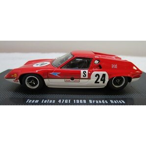 ■EBBRO エブロ 1/43 Team Lotus Type 47GT 1968 Brands Hatch RED [44643] ミニカー の画像4