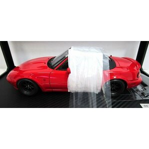 ■ignition model 1/18 Mazda Eunos Roadster (NA) Red マツダ ユーノスロードスター イグニッションモデル ミニカーの画像4