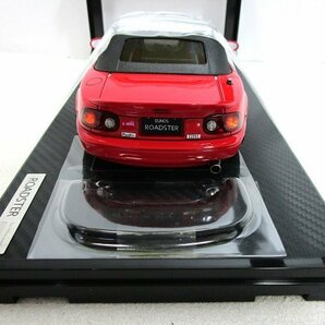 ■ignition model 1/18 Mazda Eunos Roadster (NA) Red マツダ ユーノスロードスター イグニッションモデル ミニカーの画像7