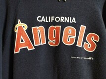 made in USA アメリカ製 ヴィンテージ 80s MLB メジャーリーグ カリフォルニア・エンゼルス パーカー フーディー サイズ L Angels 大谷翔平_画像6