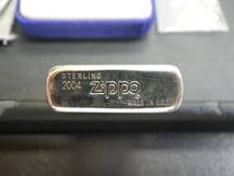 ZIPPO ジッポー スターリングシルバー スリム STERLING 純銀製 2004年製_画像7