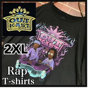 【激レア】OUTKAST★アウトキャスト★ビッグシルエット★ビッグサイズ★2XL★HIPHOP★RAP★バンド★ラップTシャツ★