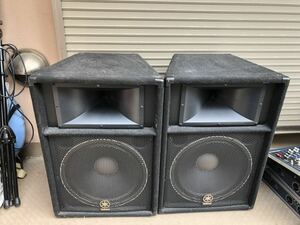 動作品☆YAMAHA ヤマハ S115V 2Way PAスピーカー ペア　② 着払い