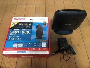 動作品☆BUFFALO バッファロー Wi-Fi 6 対応ルーター 無線LAN親機 WSR-3200AX4B-BK