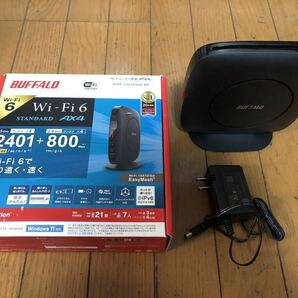 動作品☆BUFFALO バッファロー Wi-Fi 6 対応ルーター 無線LAN親機 WSR-3200AX4B-BK〔2〕の画像1