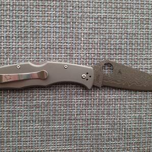 Spyderco スパイダルコ エンデューラチ ダマスカス チタンの画像2