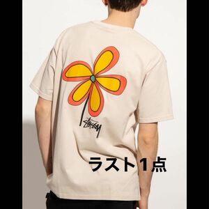 【新品】stussy Tシャツ　フラワー　スモーク