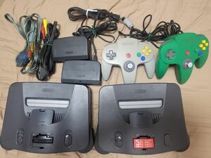 Nintendo64 本体一式２台セット　通電確認のみ　動作未確認