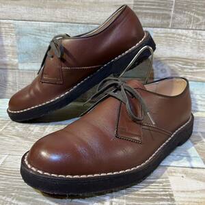  beautiful used REGAL Reagal JB26 plain tu leather shoes leather shoes 251/2 25.5cm Brown tea crepe sole business shoes 