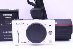 ★極上品★ Panasonic パナソニック LUMIX DMC-GF2 シェルホワイト デジタルミラーレスカメラ C-0009