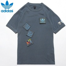 ■レア美品★adidas Originals 国内正規品★トレフォイル ベルクロ 刺繍 ワッペン４枚★PEACE SECURITY セキュリティー ビンテージ Tシャツ_画像2