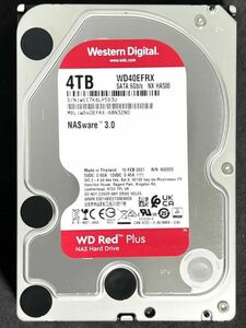 4TB WD Red plus / WD40EFRX　2021年製　良品　3.5インチ内蔵HDD SATA