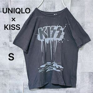 ユニクロ×KISS Tシャツ　Sサイズ　グレー　UNIQLO