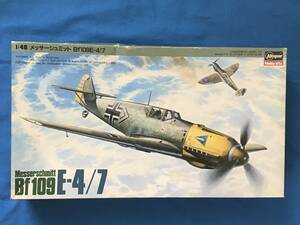 ◆即決◆送料210円～ 1/48 ハセガワ メッサーシュミット Bf109E-4,E-4/Troop,E-7 エミール ジャンク w/エッチング