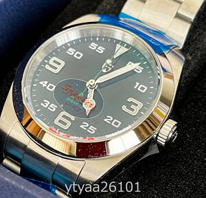 [ наручные часы не использовался новый товар 1 иен ~]PAGANI DESIGN самозаводящиеся часы Air King oma-juPD-1692 39.7mm мужской NH35 самозаводящиеся часы чёрный циферблат инструкция и т.п. 