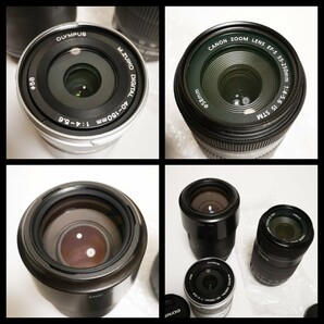 ①Canon キャノン カメラレンズ CANON ZOOM LENS EF-S 55-250㎜ 1:4-5.6 IS STM φ58㎜ レンズ ② OLYMPUS M.ZUIKO DIGITAL ED 40-150mm の画像4