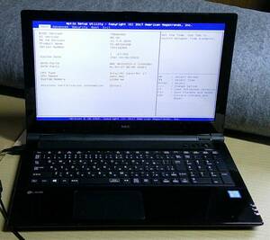 NEC　LAVIE　NS700 PC-NS700JAB　i7-8550U？　8世代シール　メモリ12GB　HDD 1000GB　ブルーレイ　BIOS確認　パーツ取り