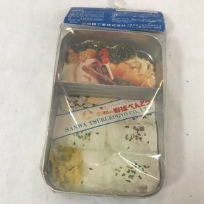 レトロ 三和 野球べんとうばこ 阪神タイガース アルミ 弁当箱 サイズ中 未使用の画像4