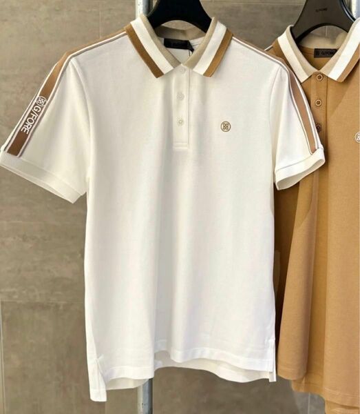 【即発送】ゴルフ ジーフォア メンズ トップス 半袖 ウェア（ホワイト）Mサイズ