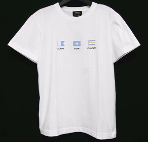  new goods *A.P.C* A.P.C. * crew neck T-shirt *S* cotton 100%*EVAN CODEU M26196