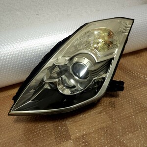 希少 フェアレディＺ Z33 後期 純正 左 ヘッドライト 助手席側 HID 33 ヘッドランプ HCR-523 KOITO 100-63820 棚C325 検索) フォグ グリル