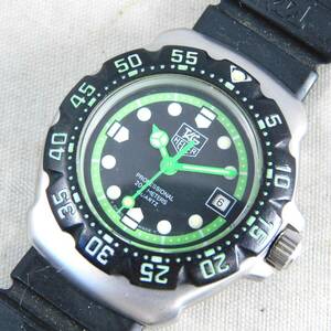 稼働〇 タグホイヤー 375.508 F1 緑 レディース 腕時計 クオーツ TAG HEUER