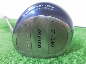 激安♪MIZUNO ミズノ F-240 ?W フェアウェイウッド ?°/純正 シャフト AMORPHOUS CARBON FIBER FLEX-SR G6448♪