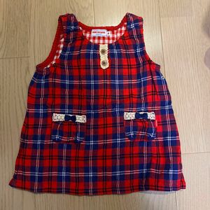 ミキハウス　ベビー服　ワンピース　ジャンパースカート