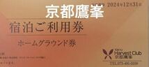 2024年　東急ハーヴェストクラブ 京都鷹峯　ホームグラウンド券_画像1