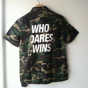 [ new goods ]NEIGBORHOOD C-SHIRT SS MEDIUM 171SPNH-SHM02 short sleeves shirt camouflage 