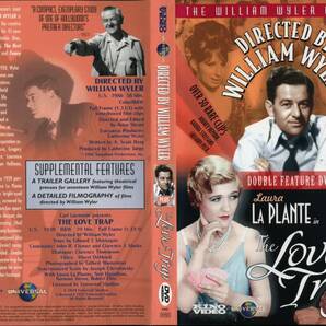 ウィリアム・ワイラー監督「恋のからくり(The Love Trap)」(1929)+ドキュメンタリー「Directed by William Wyler」(1986)米盤中古ＤＶＤの画像1