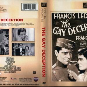 ウィリアム・ワイラー監督 「The Gay Deception」(1935年) FOX発売の正規版ＤＶＤ－Ｒ 中古 字幕なしの画像1